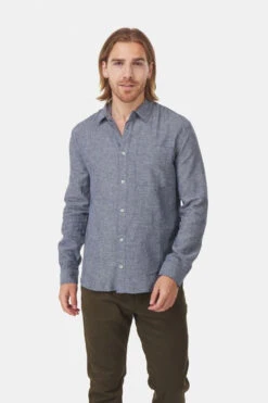 Tentree M Hemp Button Front Shirt