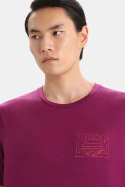 Icebreaker Tech Lite II Mountain Sunset T-shirt -Meindl Fietsshirts Winkel b12bac0607 9292 04 nl