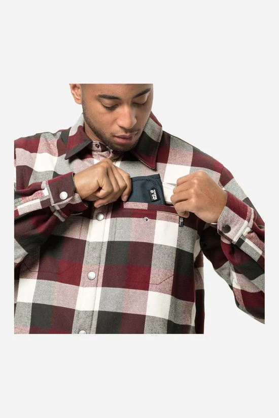 Jack Wolfskin Felsenweg Gevoerd Shirt 2 Jack Wolfskin Felsenweg Gevoerd Shirt - Afbeelding 2