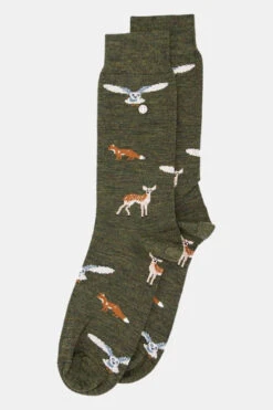 Forest Animals Lifestyle Merino Sok